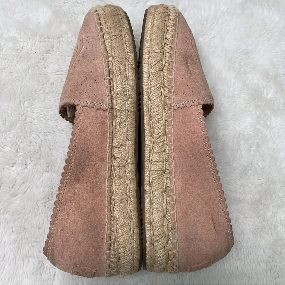 UGG 1100981 Women's Heidi Jasmine Perforated Espadrilles Shoes Flats Pink Size 8